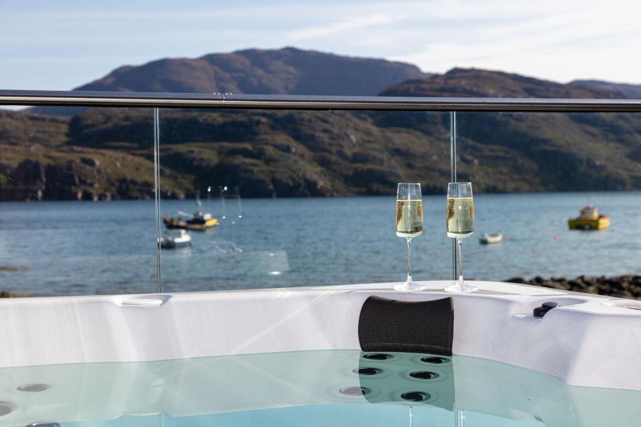 Birches Lodge With Hot Tub Dundonnell المظهر الخارجي الصورة