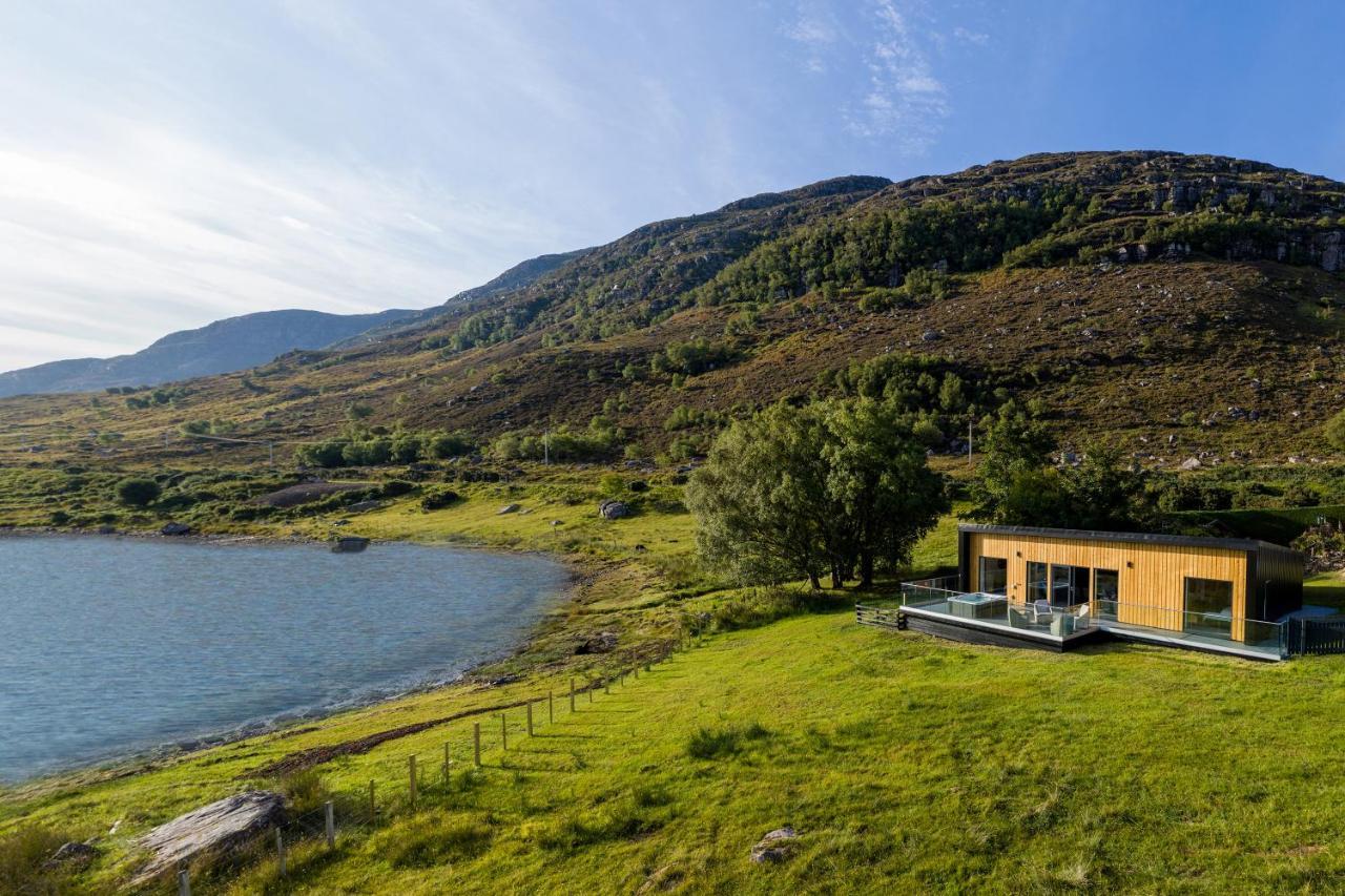Birches Lodge With Hot Tub Dundonnell المظهر الخارجي الصورة