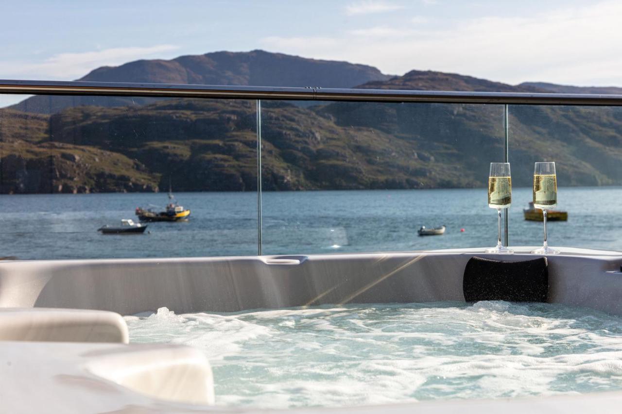 Birches Lodge With Hot Tub Dundonnell المظهر الخارجي الصورة