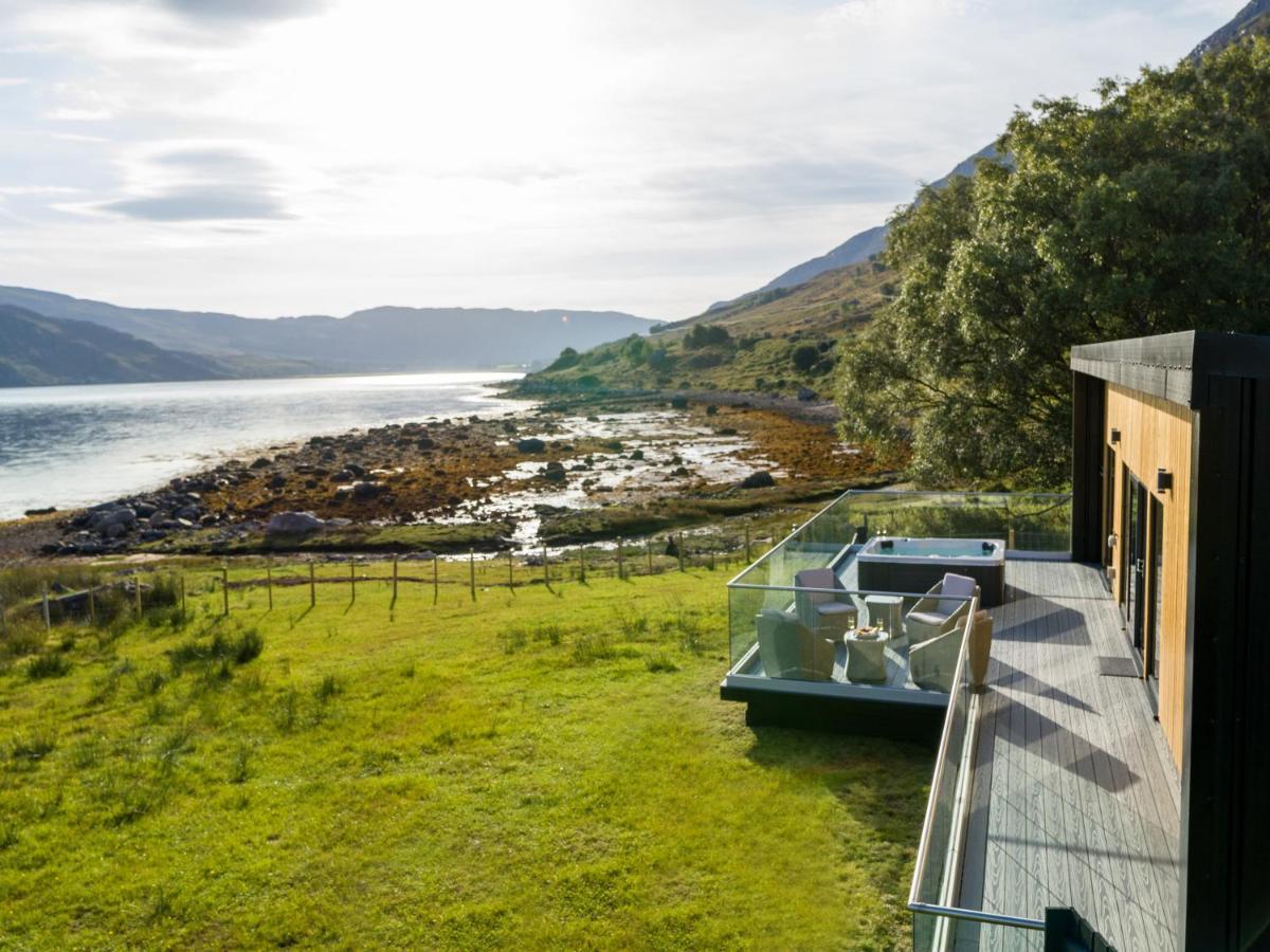 Birches Lodge With Hot Tub Dundonnell المظهر الخارجي الصورة